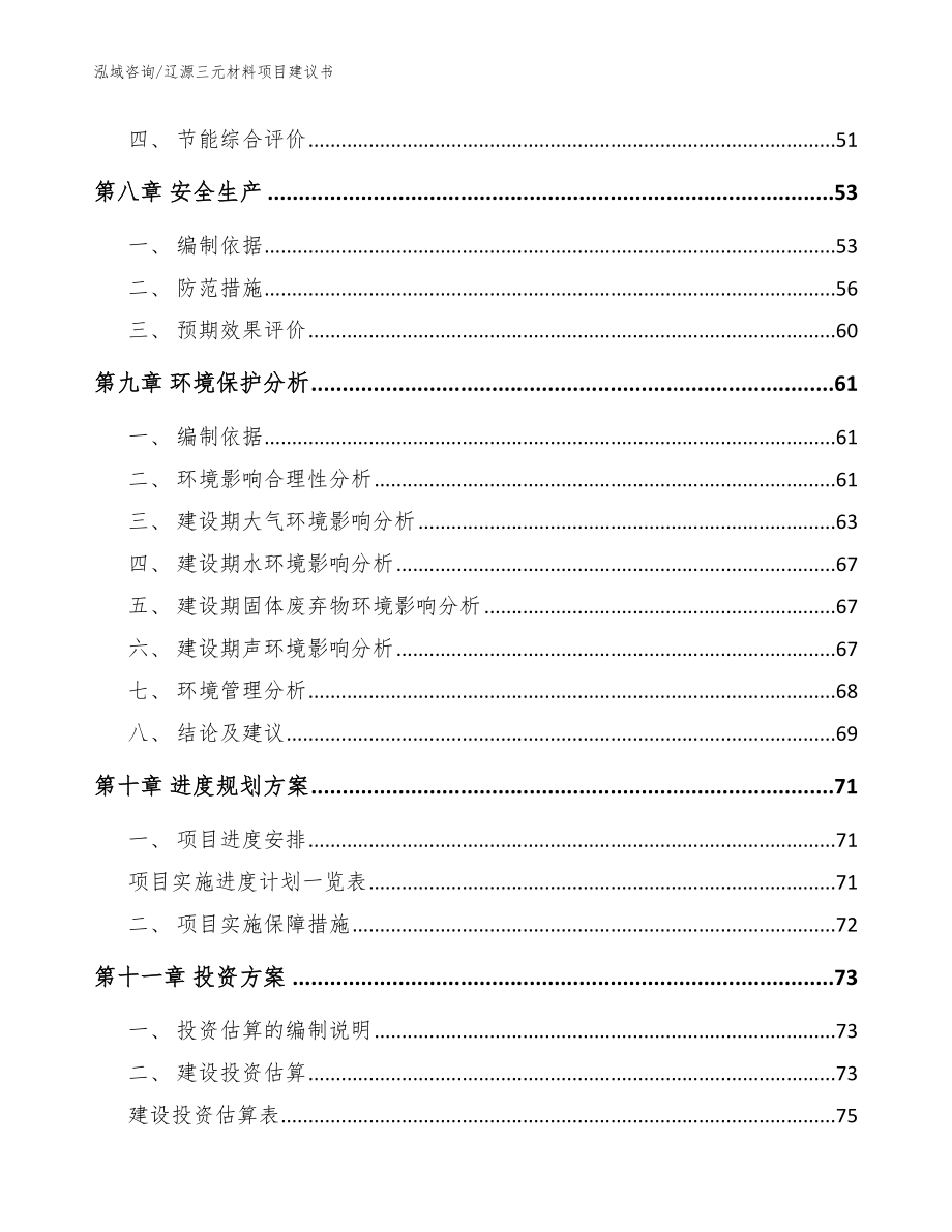 辽源三元材料项目建议书【模板范文】_第3页