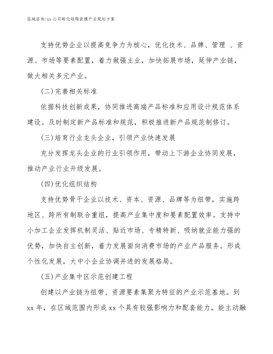 xx公司碳化硅陶瓷膜产业规划方案（十四五）_第4页