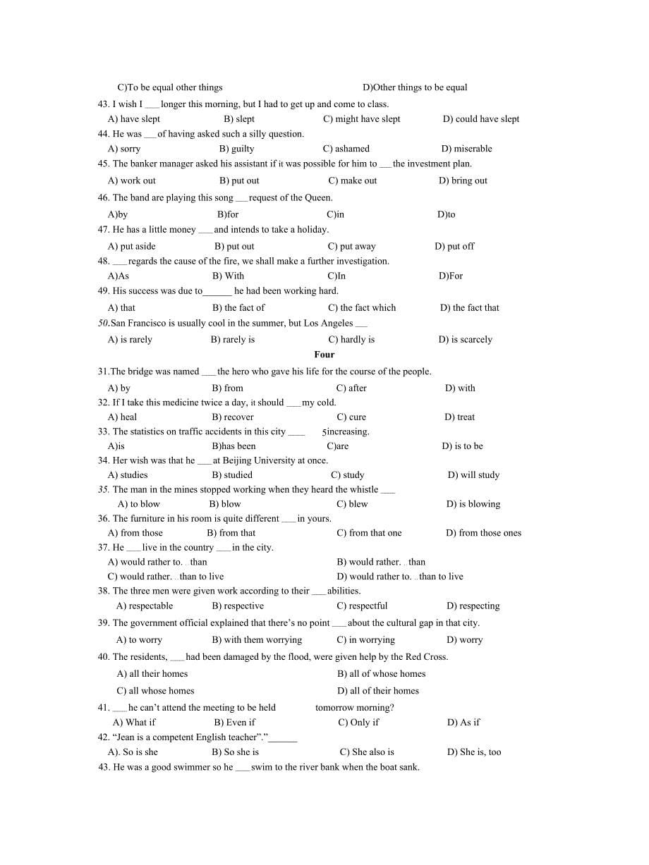 词汇与结构专项练习.doc_第5页