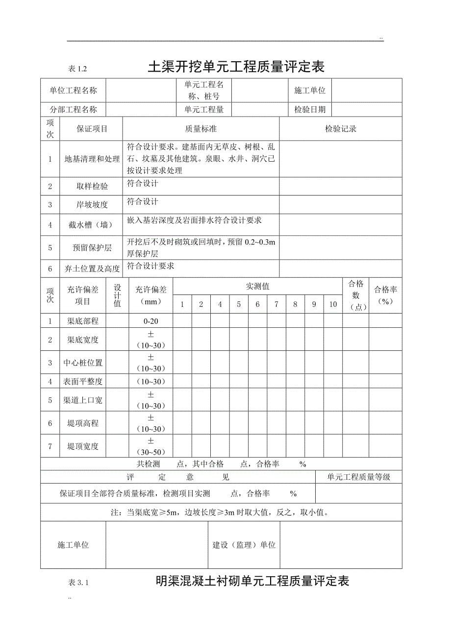 工程质量评定资料_第5页