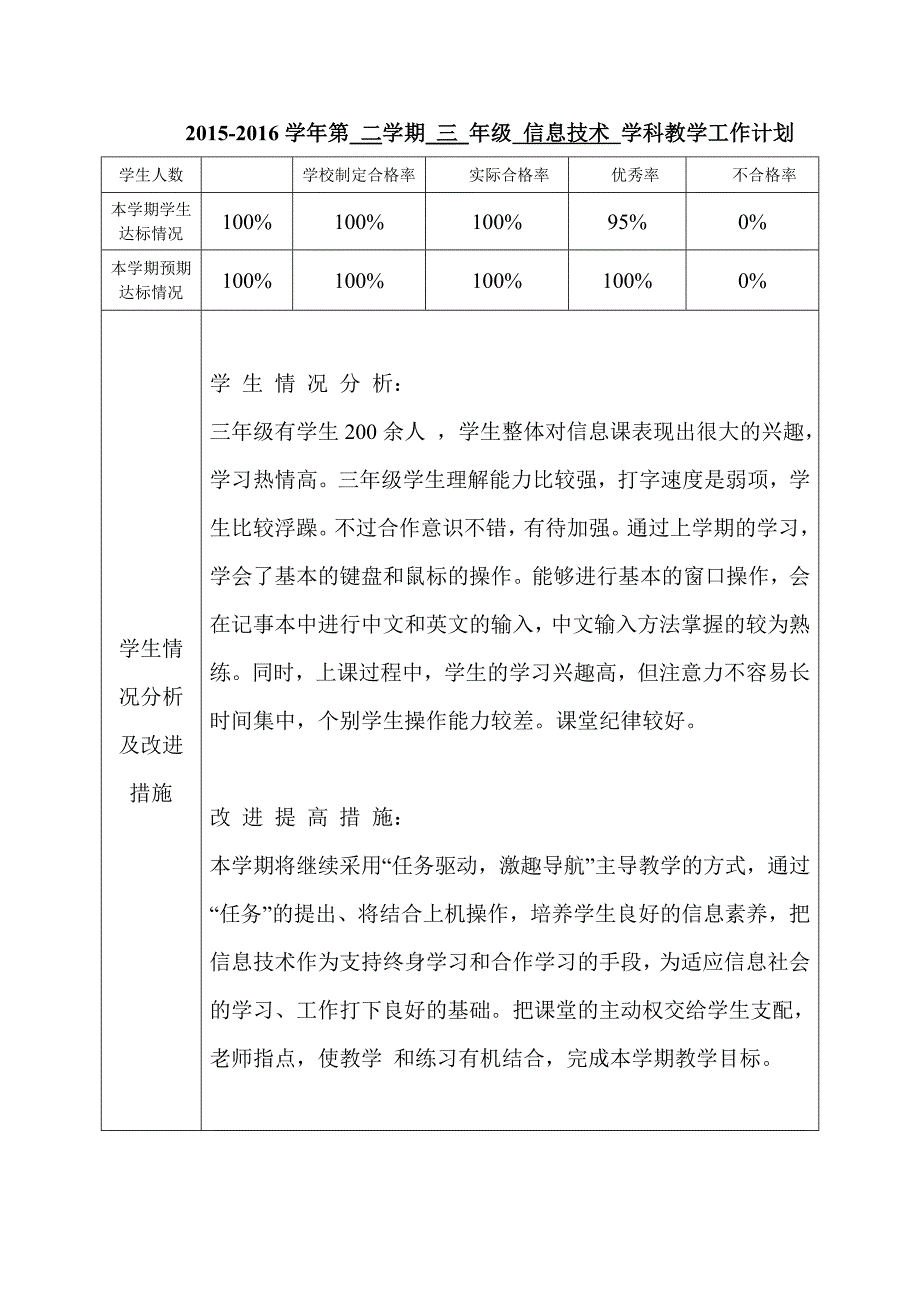 交大版《信息技术》三年级下册信息技术教案_第2页