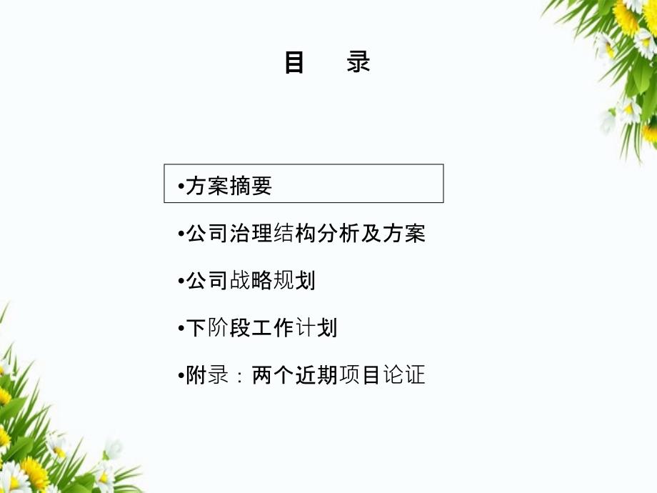 某某基因技术有限公司发展战略及公司治理结构第一次汇报_第3页