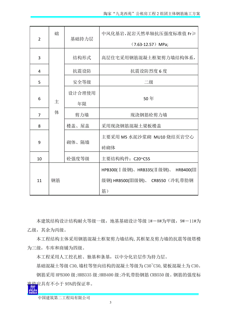 重庆某高层框剪结构公租房工程主体钢筋施工方案(含大样图)_第3页