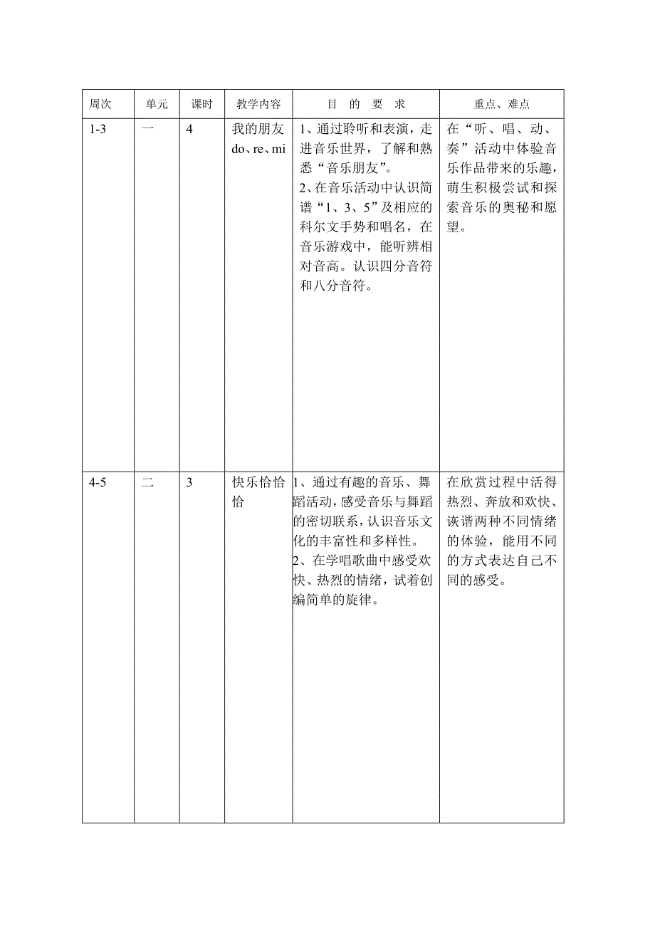 三年级上学期教学计划_第2页