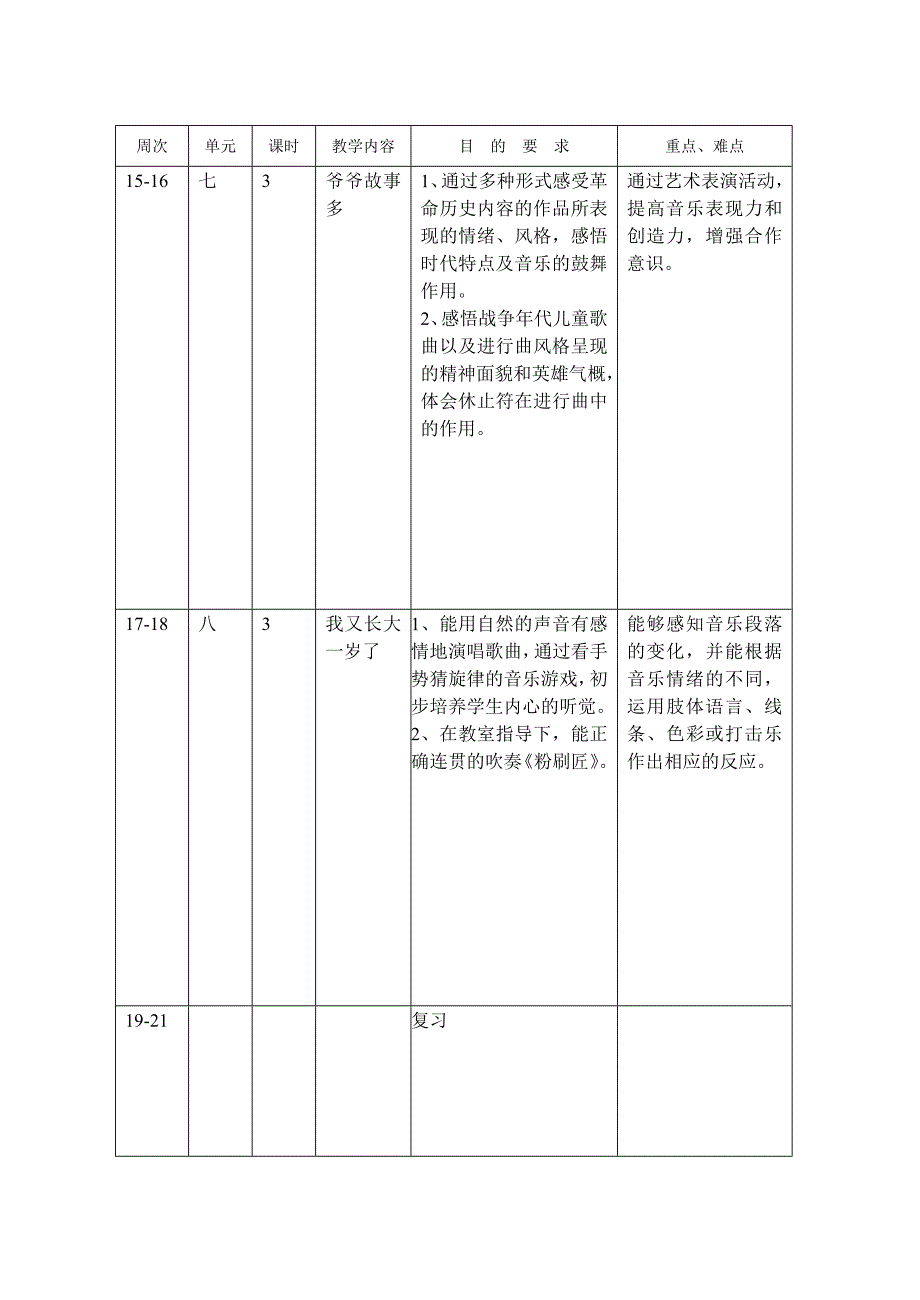 三年级上学期教学计划_第5页