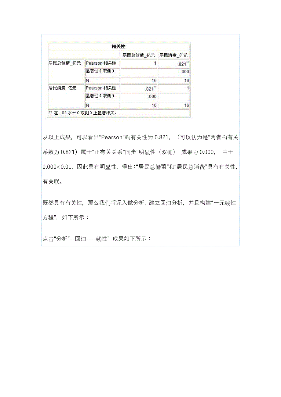 SPSS相关性和回归分析一元线性方程案例解析_第3页