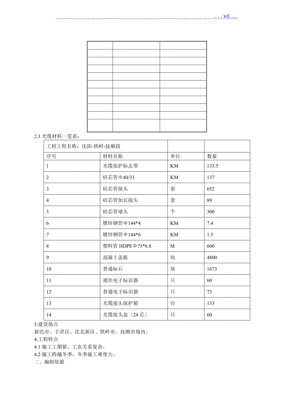 通信光缆施工组织方案_第2页