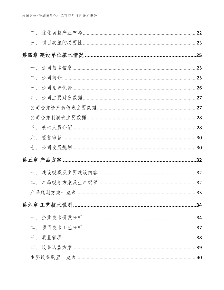 平湖市石化化工项目可行性分析报告范文_第3页