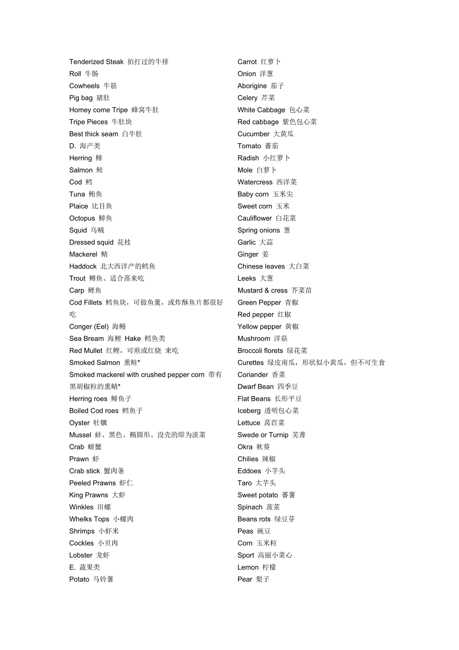 食物的英文名（全）.doc_第3页