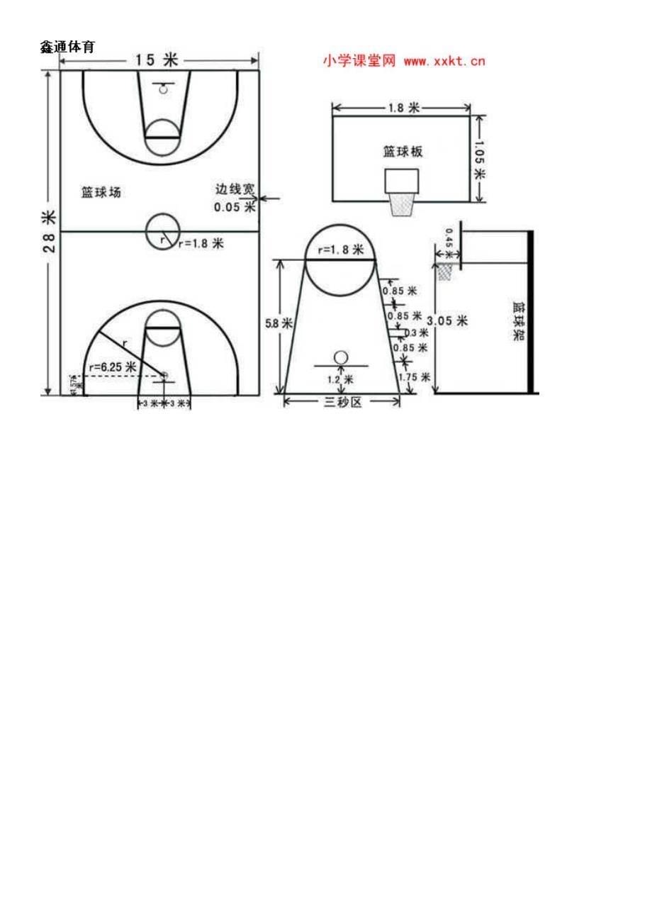 篮球场建筑设计规范及附图_第5页