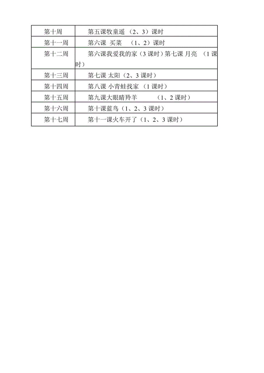 湖南文艺出版社一年级上册音乐计划及教案_第4页