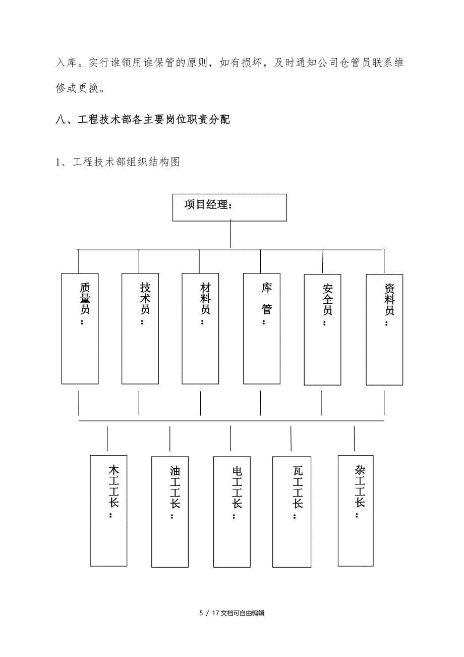 工程项目部管理制度及工程流程职责_第5页