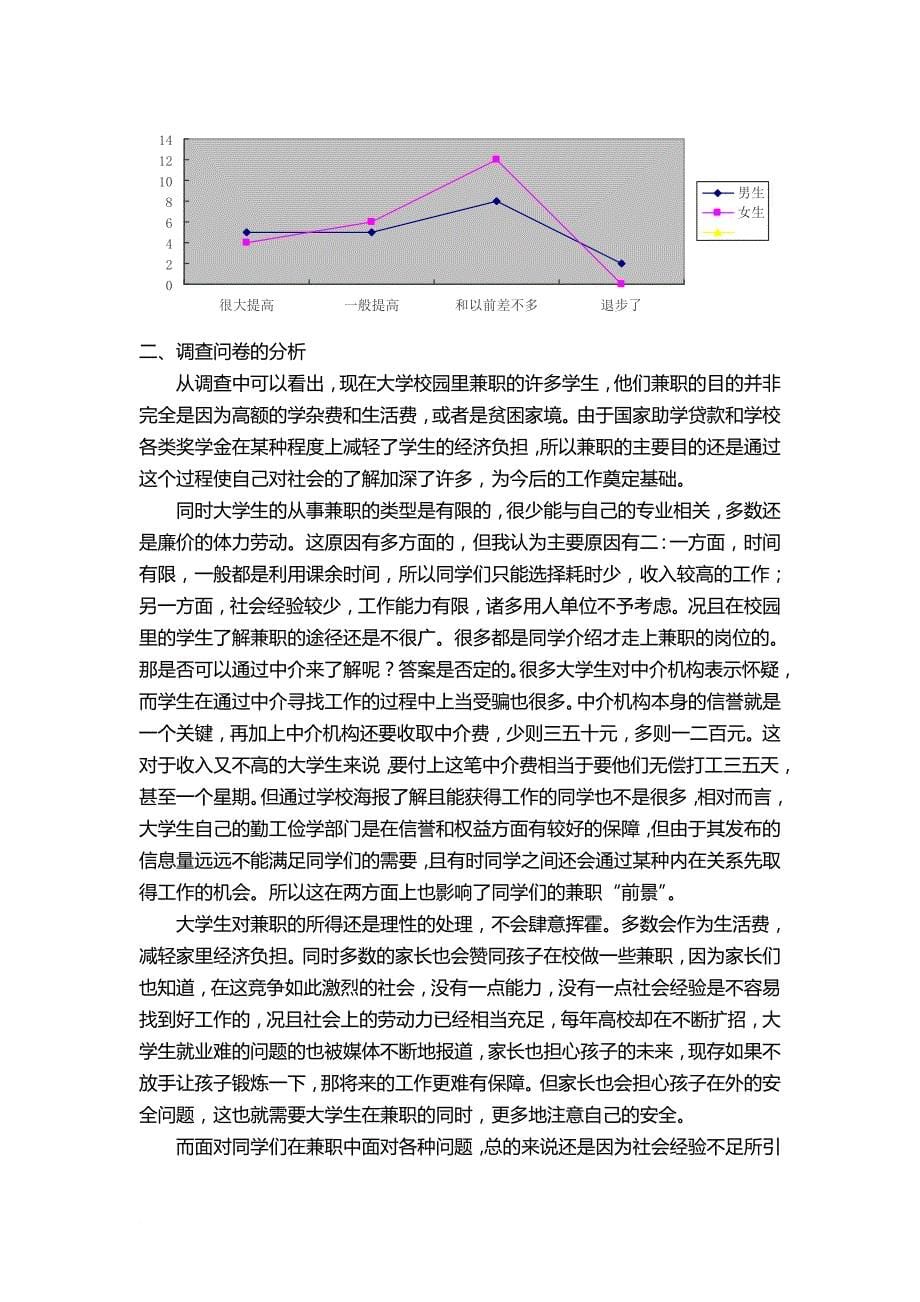 大学生外出兼职情况调查_第5页