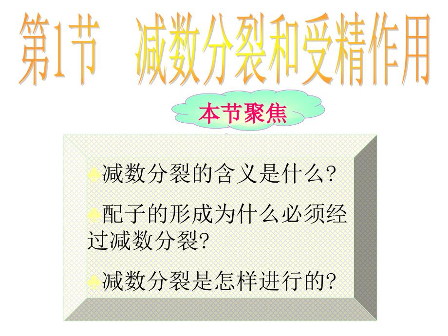 人教版教学课件人教版必修二21减数分裂课件_第2页