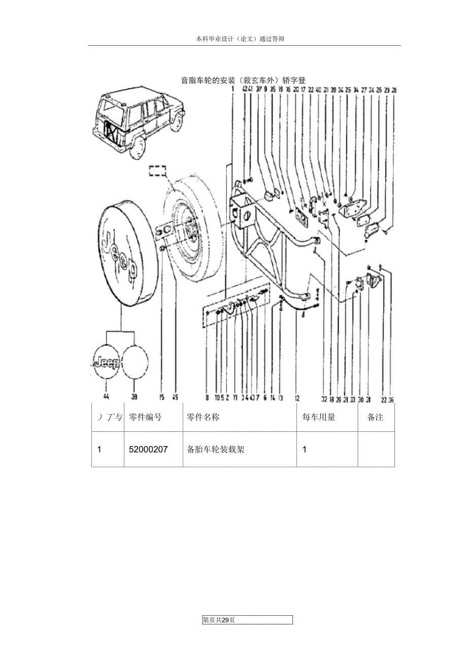 车备胎支架设计与制造设计_第5页