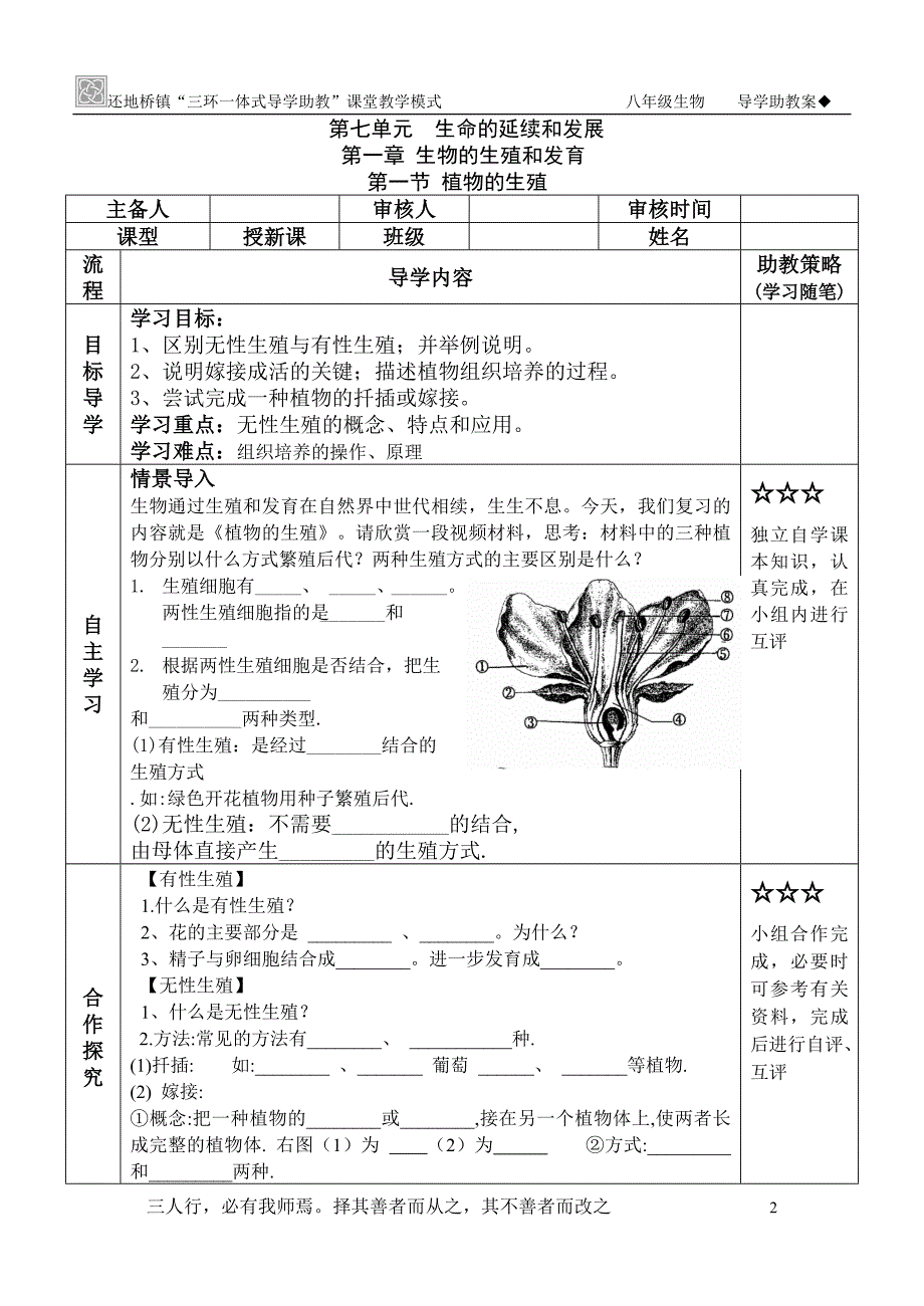 八年级生物下册导学案_第2页