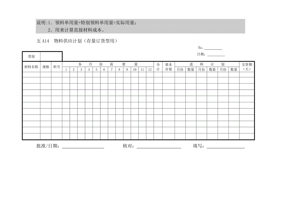 企业管理表格物料管理A横表格_第4页