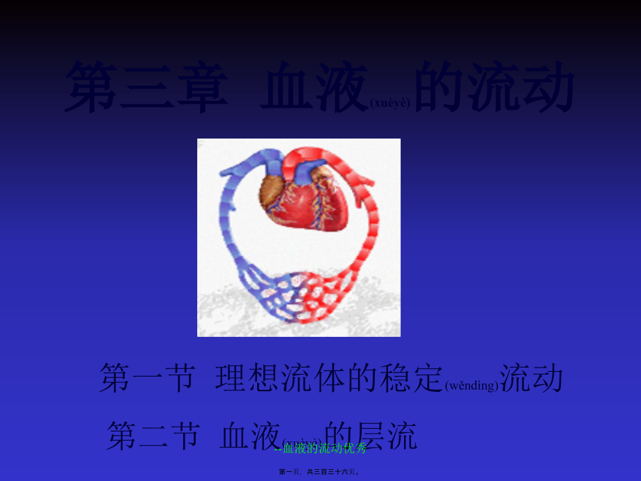 血液的流动优秀课件_第1页