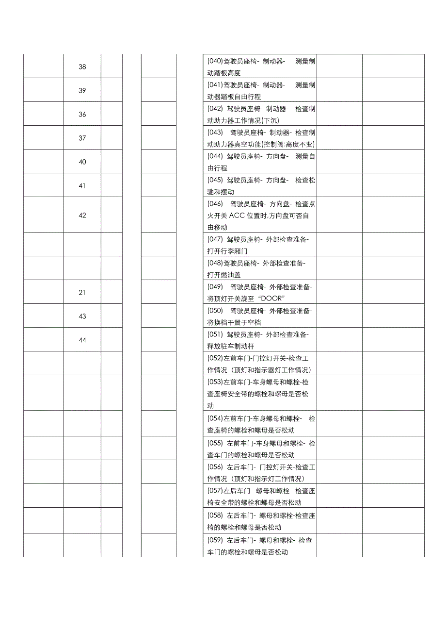 汽车二级维护作业表.doc_第3页