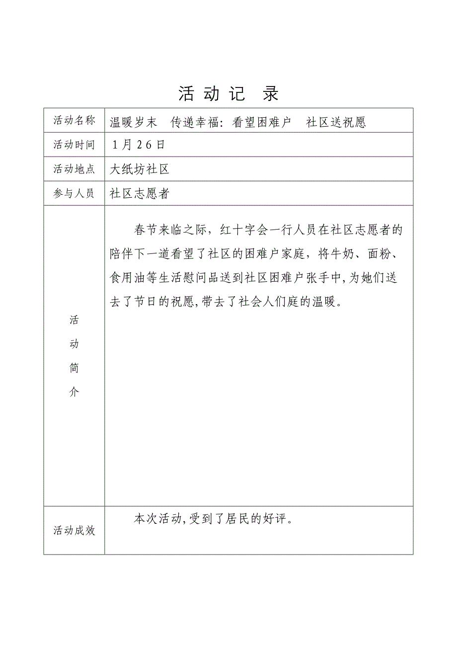 社区各类活动记录_第1页