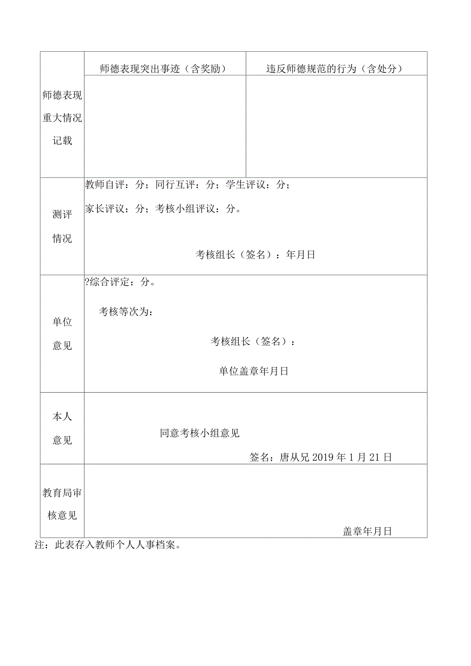 教师师德考核表_第2页