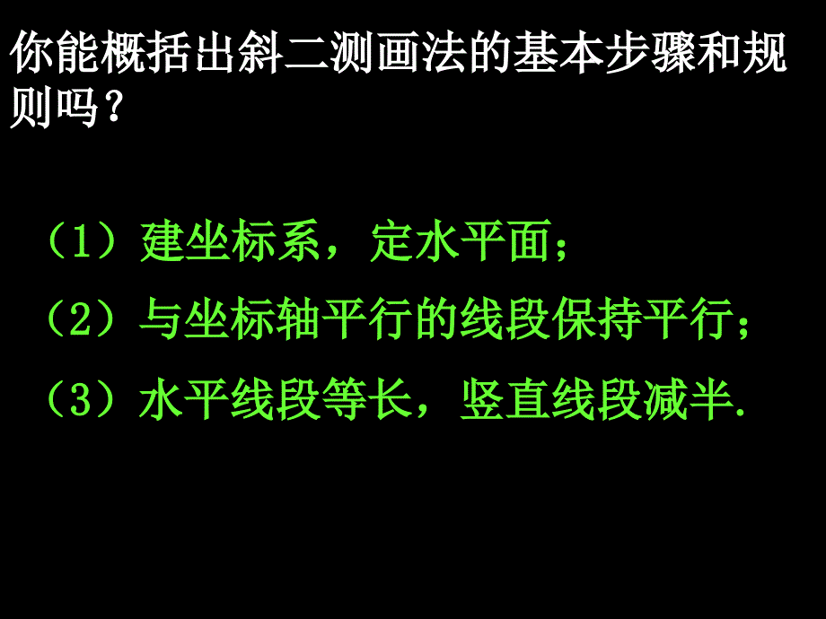 20071128高一数学（12-3空间几何体的直观图）_第4页