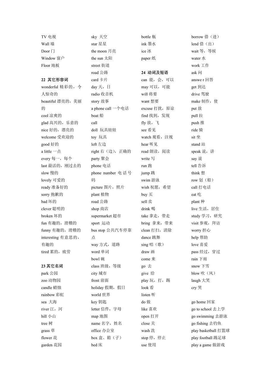 小学英语分类词汇表.doc_第3页