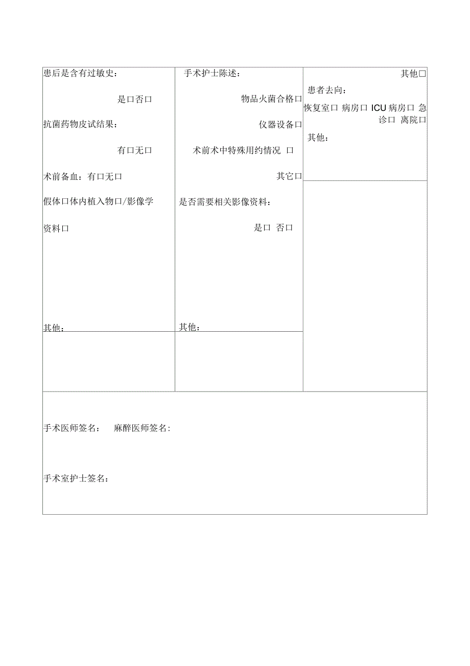 手术安全核查表_第2页