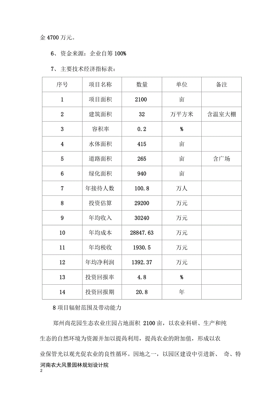 花园生态农业庄园可行性研究报告_第2页