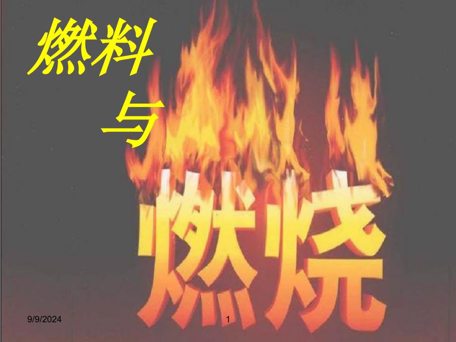 燃料与燃烧课件_第1页