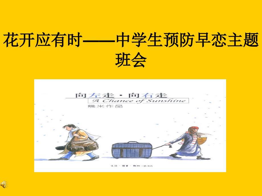 预防早恋主题班会