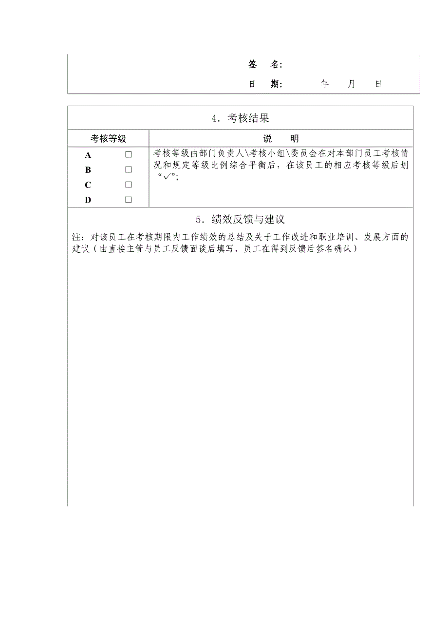 员工工作绩效考核表_第3页