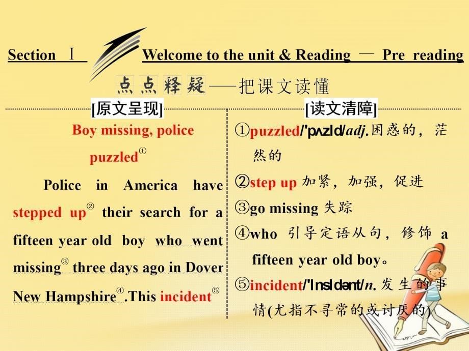 2017-2018学年高中英语 Unit 1 Tales of the unexplained Section Ⅰ Welcome to the unit &amp;amp; Reading-Pre-reading课件 牛津译林版必修2_第5页