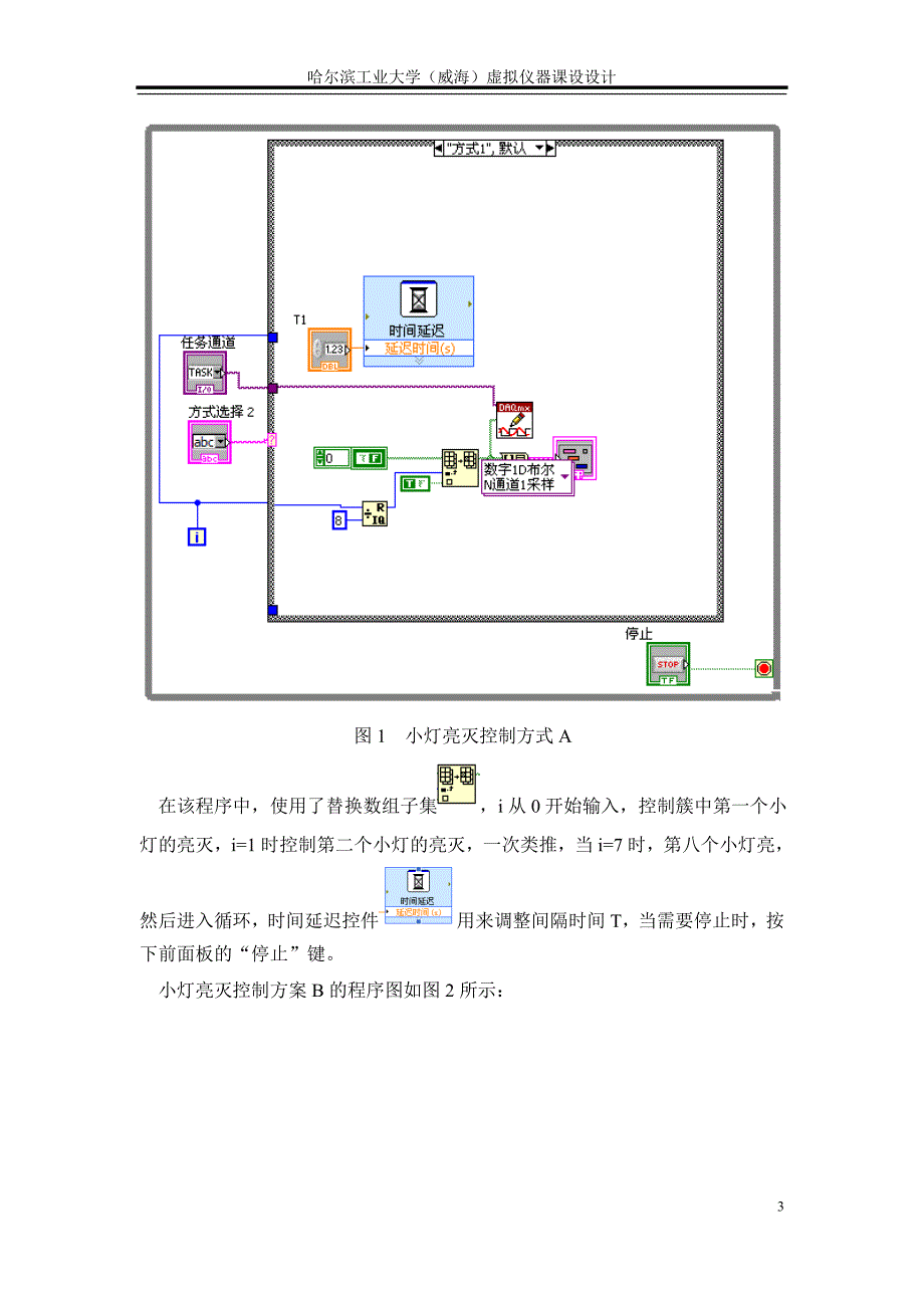 虚拟仪器课程设计报告_第3页