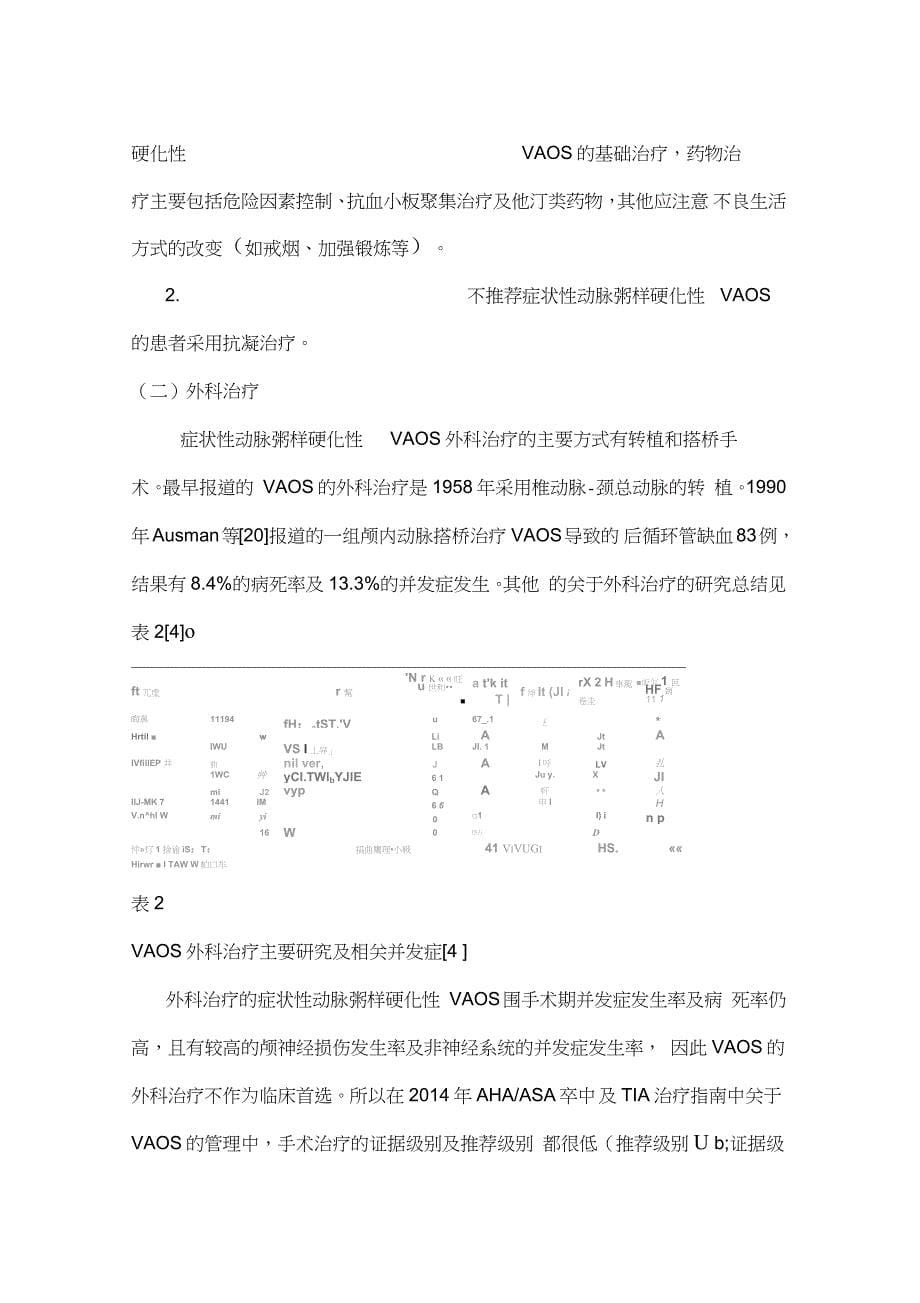 症状性动脉粥样硬化性椎动脉起始部狭窄血管内治疗中国专家共识(全文)_第5页