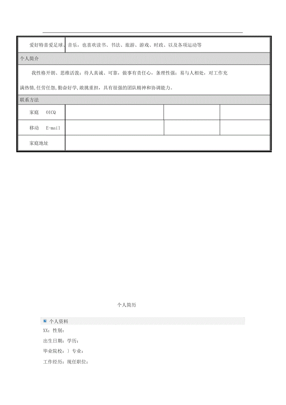 个人简历模板大全word版_第4页