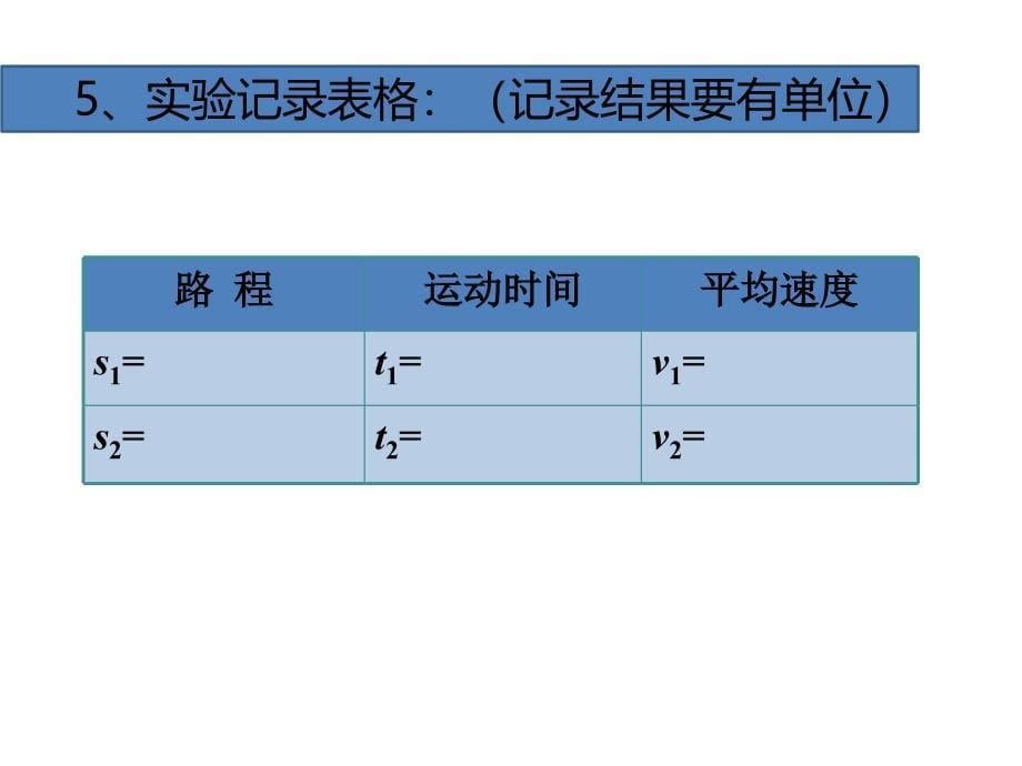 人教版物理八年级第一章机械运动第4节测量平均速度课件_第5页