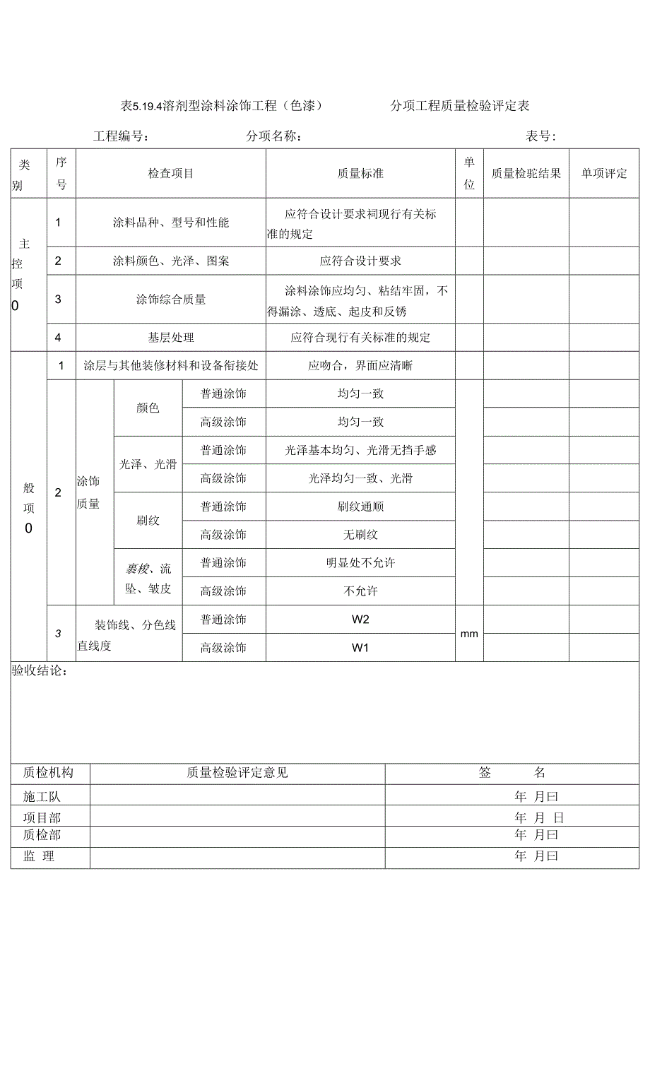 表5.19.4溶剂型涂料涂饰工程（色漆）_第1页