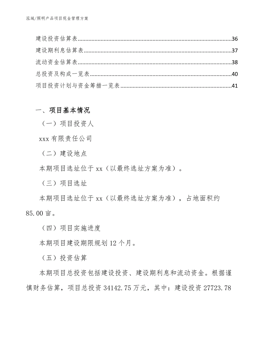 照明产品项目现金管理方案_第2页