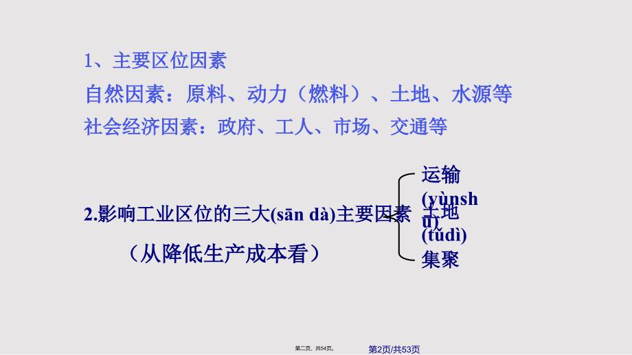 工业区位因素与工业地域联系实用教案_第2页