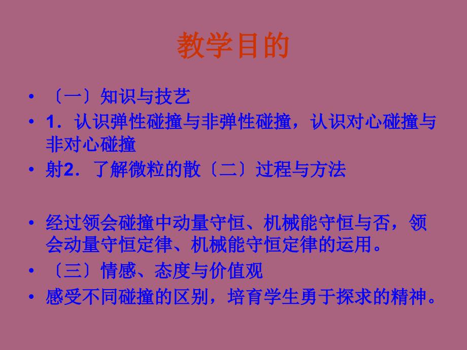 高中物理碰撞精品新版人教版选修ppt课件_第3页