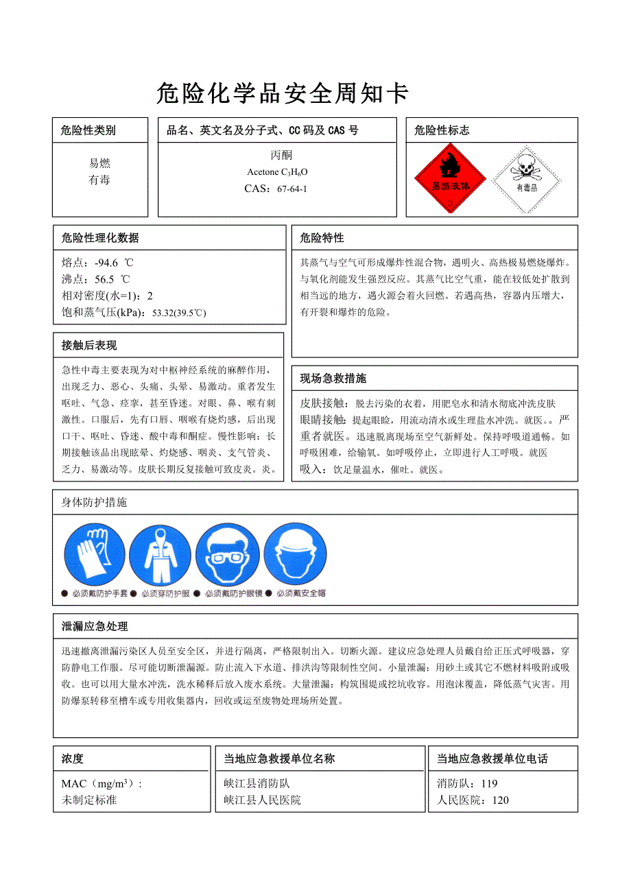 危险化学品安全周知卡_第3页