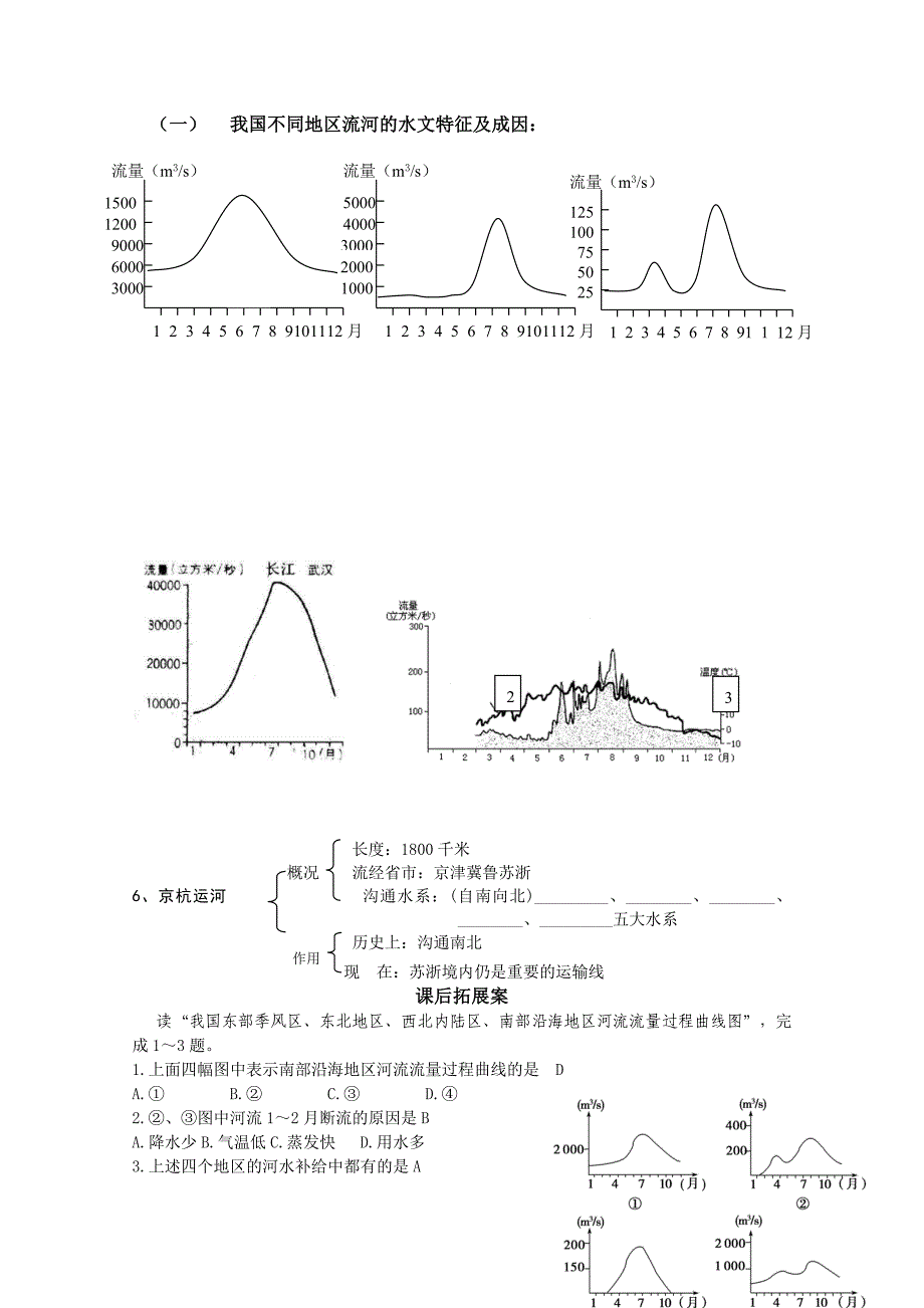 【最新】山东省高密市第三中学高三地理一轮复习学案：中国河流湖泊_第4页