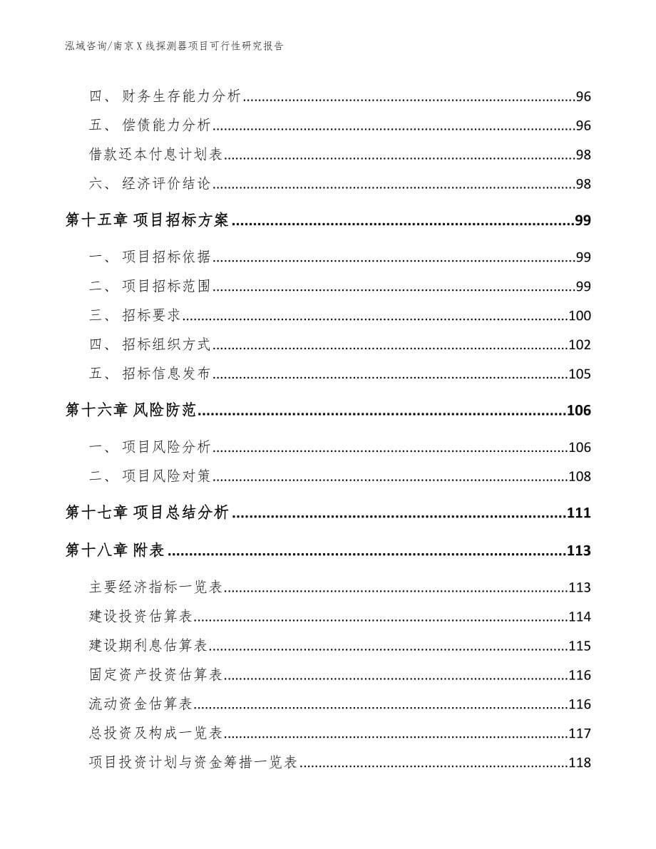 南京X线探测器项目可行性研究报告_范文模板_第5页