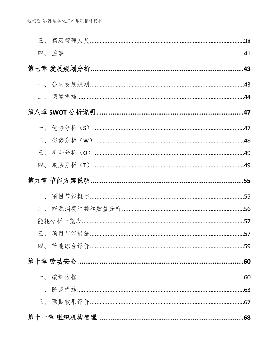 延边磷化工产品项目建议书_第4页