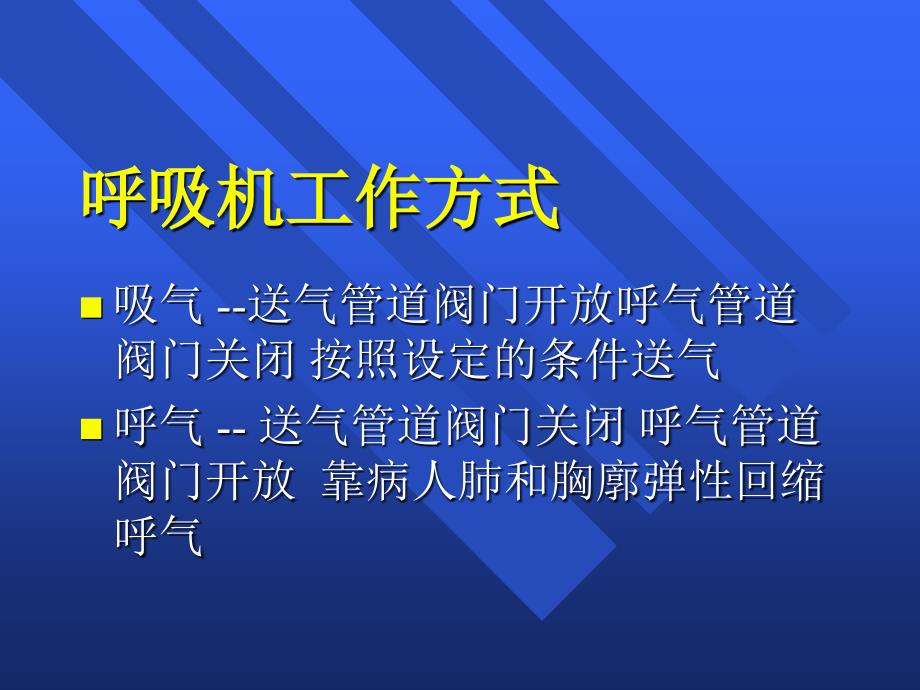 使用呼吸机基本方法和临床问题 PPT课件_第4页