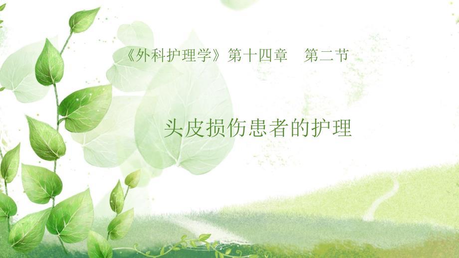 头皮损伤患者的护理.ppt