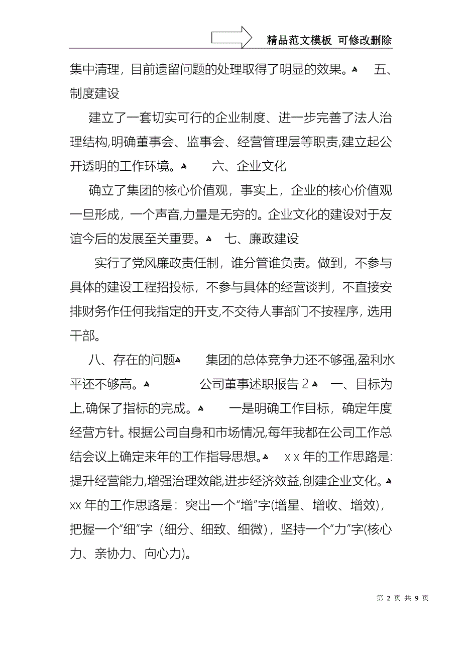 公司董事述职报告_第2页