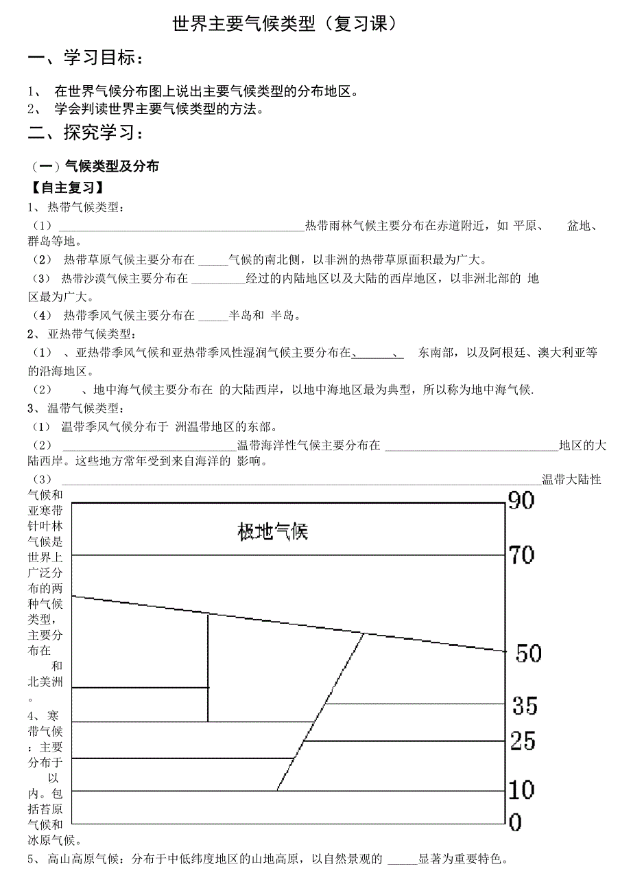 世界主要气候类型学案_第1页