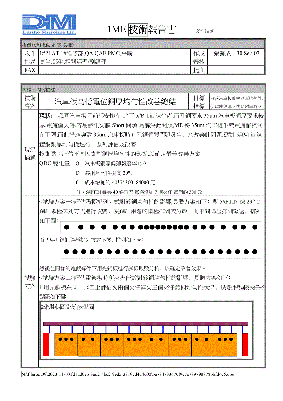 汽车板镀铜铜厚均匀性改善总结.doc_第1页